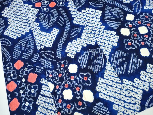 平和屋着物∴夏物 浴衣 有松鳴海絞り 紫陽花 綿 逸品 CAAY4515ng
