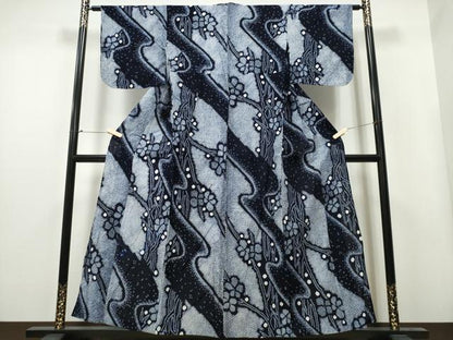 平和屋着物∴夏物 浴衣 有松鳴海絞り 流水枝花文 綿 逸品 CAAY4517ng