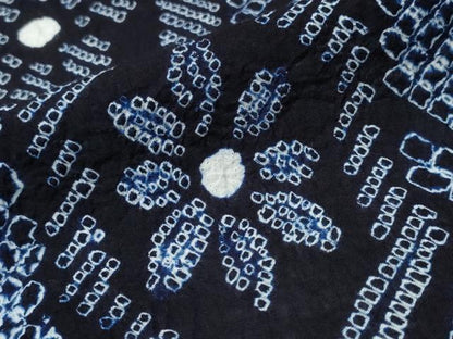 平和屋着物∴夏物 浴衣 有松鳴海絞り 亀甲花文 綿 逸品 CAAY4519ng