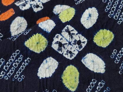平和屋着物∴夏物 浴衣 有松鳴海絞り 流水舞花文 綿 逸品 未使用 CAAY4523ng