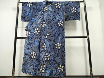 平和屋着物∴夏物　浴衣　有松鳴海絞り　舞花文　綿　逸品　CAAY4525ng