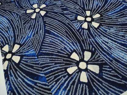 平和屋着物∴夏物　浴衣　有松鳴海絞り　舞花文　綿　逸品　CAAY4525ng