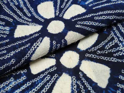 平和屋着物∴夏物　浴衣　有松鳴海絞り　舞花文　綿　逸品　CAAY4525ng