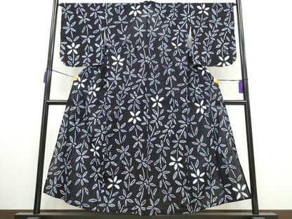 平和屋着物∴夏物 浴衣 有松鳴海絞り 枝葉尽くし 綿 逸品 CAAY4533ng