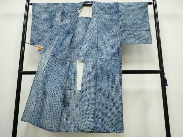 平和屋着物∴夏物 男性 浴衣 有松鳴海絞り 三浦絞り 綿 逸品 CAAY4545ng
