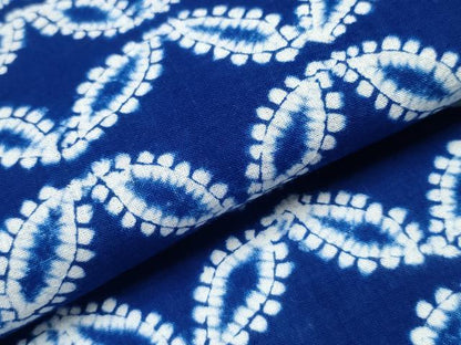 平和屋着物∴夏物 浴衣 有松鳴海絞り 七宝文 綿 逸品 CAAY4549ng