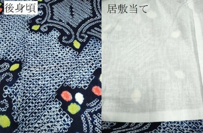 平和屋着物∴夏物 浴衣 有松鳴海絞り 花唐草文 綿 逸品 未使用 CAAY4556ng