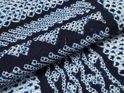 平和屋着物∴夏物 浴衣 有松鳴海絞り 幾何学文様 綿 逸品 CAAY4560ng