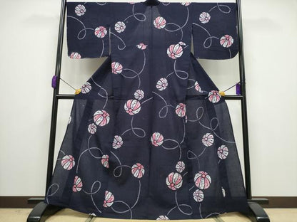 平和屋着物∴夏物 浴衣 有松鳴海絞り 鞠 綿 逸品 未使用 CAAY4564ng