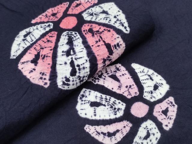 平和屋着物∴夏物 浴衣 有松鳴海絞り 鞠 綿 逸品 未使用 CAAY4564ng