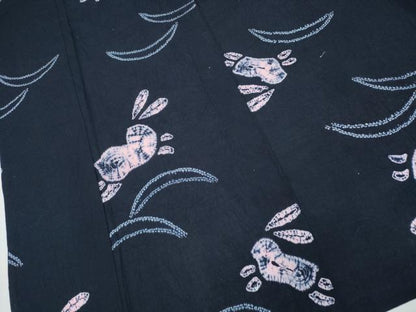 平和屋着物∴夏物 浴衣 有松鳴海絞り 跳兎芝草文 綿 逸品 未使用 CAAY4566ng