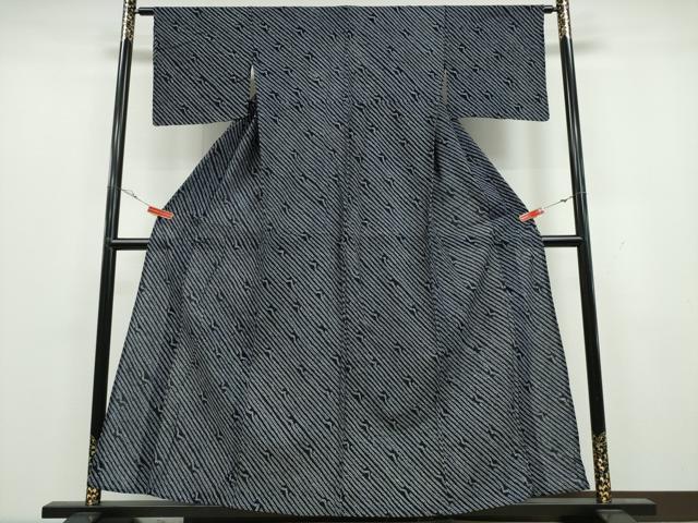 平和屋着物∴夏物 浴衣 有松鳴海絞り 変わり斜線文 綿 逸品 CAAY4570ng