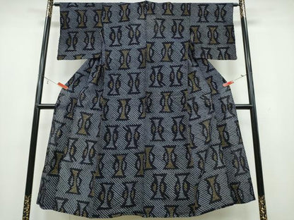 平和屋着物∴夏物 浴衣 有松鳴海絞り 吉祥文 綿 逸品 CAAY4577ng