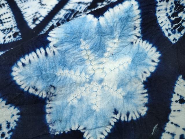 平和屋着物∴夏物 浴衣 有松鳴海絞り 舞葉 麻の葉文様 綿 逸品 CAAY4578ng