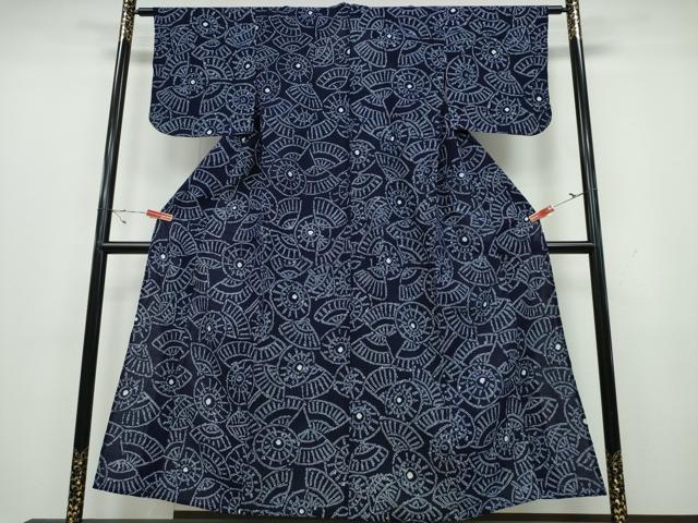 平和屋着物∴夏物 浴衣 有松鳴海絞り 番傘 綿 逸品 CAAY4579ng
