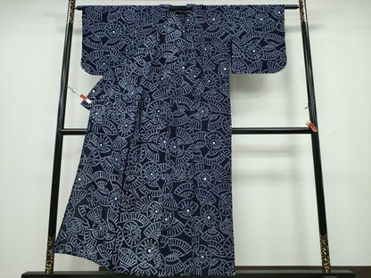 平和屋着物∴夏物 浴衣 有松鳴海絞り 番傘 綿 逸品 CAAY4579ng