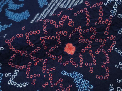 平和屋着物∴夏物 浴衣 有松鳴海絞り 菊文 綿 逸品 CAAY4581ng