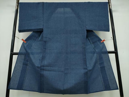 平和屋着物∴夏物 男性 阿波しじら織 浴衣 縞 綿 逸品 未使用 CAAY4597ng