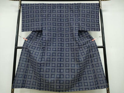 平和屋着物∴夏物 男性 浴衣 幾何学文様 綿 逸品 未使用 CAAY4598ng