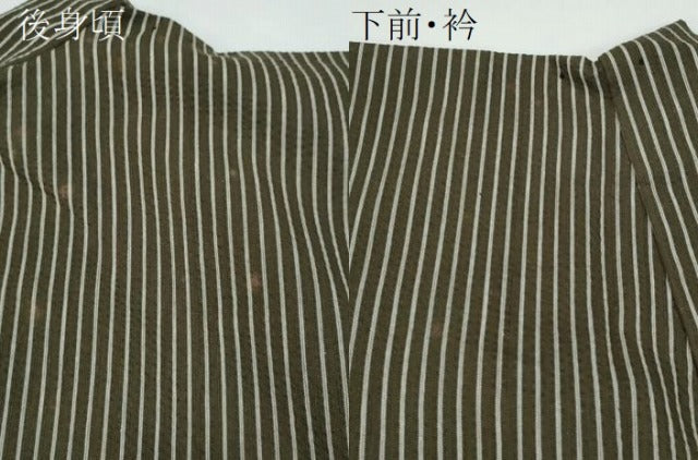 平和屋着物∴夏物 阿波しじら織 浴衣 縞 綿麻 逸品 CAAY4599ng