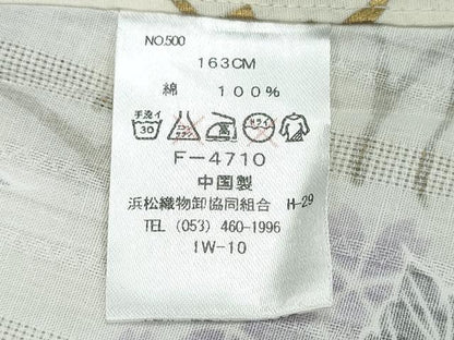 平和屋着物∴夏物 浴衣 牡丹花文 金彩 綿 逸品 CAAY4603ng