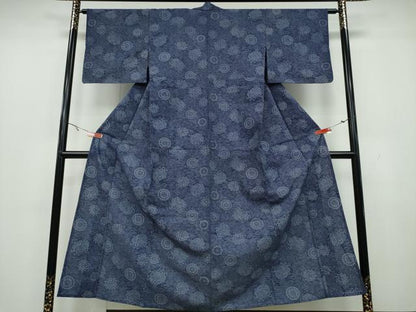 平和屋着物∴夏物 浴衣・小紋兼用 菊尽くし 綿 逸品 CAAY4605ng