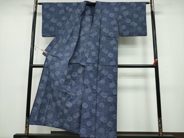 平和屋着物∴夏物 浴衣・小紋兼用 菊尽くし 綿 逸品 CAAY4605ng