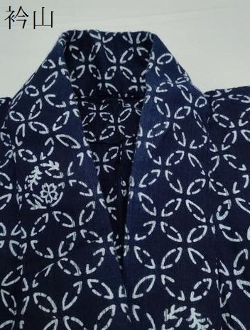 平和屋着物∴夏物 浴衣 縦綿絽 型染め 七宝花文 綿 逸品 CAAY4608ng
