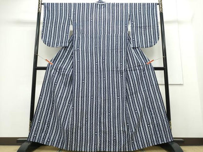 平和屋着物∴夏物 浴衣 縦綿絽 舞花間道 綿 逸品 CAAY4610ng