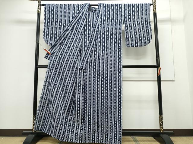 平和屋着物∴夏物 浴衣 縦綿絽 舞花間道 綿 逸品 CAAY4610ng