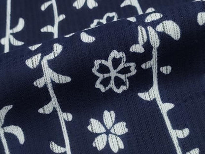 平和屋着物∴夏物 浴衣 縦綿絽 枝花文 綿 逸品 CAAY4612ng