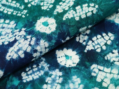 平和屋着物∴夏物　浴衣　有松鳴海絞り　変わり斜線菊文　綿　逸品　CAAY4613ng