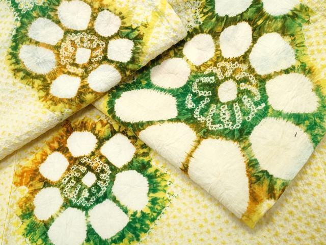 平和屋着物∴夏物　浴衣　有松鳴海絞り　舞花文　綿　逸品　CAAY4614ng