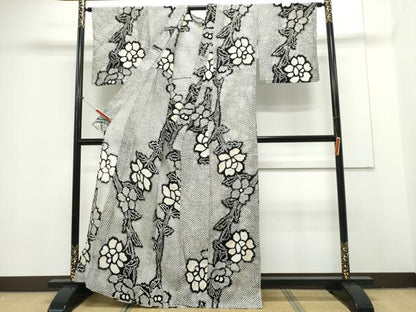 平和屋着物∴夏物 浴衣 有松鳴海絞り 枝牡丹 綿 逸品 CAAY4624ng