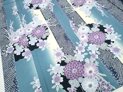 平和屋着物∴夏物 浴衣 花束文 綿 逸品 CAAY4631ng