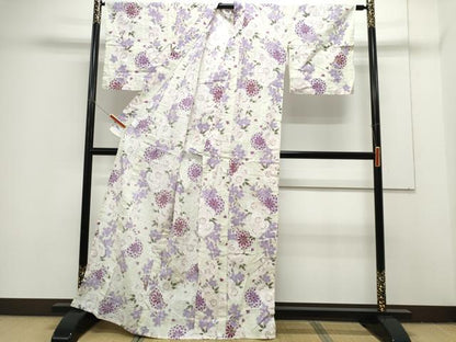 平和屋着物∴夏物 浴衣 花尽し 綿 逸品 CAAY4632ng
