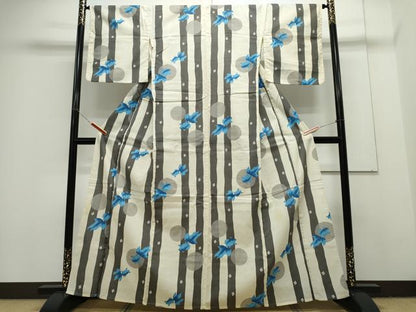 平和屋着物∴夏物 浴衣 綿紅梅 金魚 間道 綿 逸品 CAAY4638ng