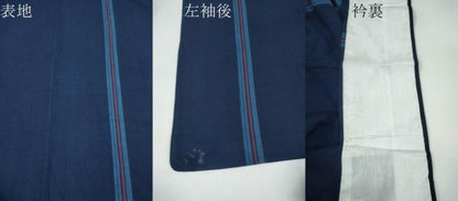 平和屋着物∴夏物 浴衣 間道 綿 逸品 CAAY4644ng