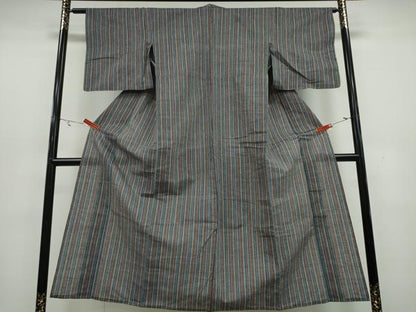 平和屋着物∴夏物 阿波しじら織 浴衣 縞 逸品 CAAY4646ng