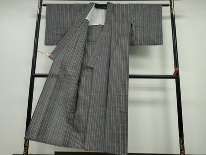 平和屋着物∴夏物 阿波しじら織 浴衣 縞 逸品 CAAY4646ng