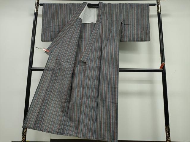 平和屋着物∴夏物 阿波しじら織 浴衣 縞 逸品 CAAY4646ng