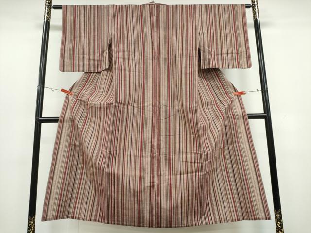 平和屋着物∴夏物 阿波しじら織 浴衣 間道 綿 逸品 CAAY4647ng