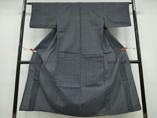 平和屋着物∴夏物 阿波しじら織 浴衣 縞 綿 逸品 CAAY4648ng