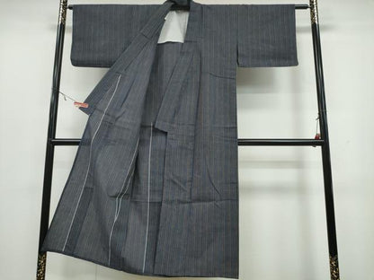 平和屋着物∴夏物 阿波しじら織 浴衣 縞 綿 逸品 CAAY4648ng