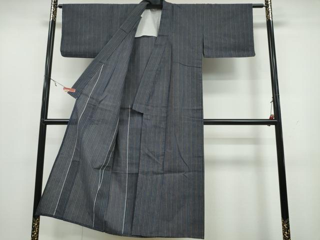 平和屋着物∴夏物 阿波しじら織 浴衣 縞 綿 逸品 CAAY4648ng