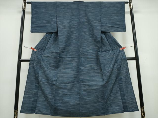 平和屋着物∴夏物 浴衣 横段文 綿麻 逸品 CAAY4649ng