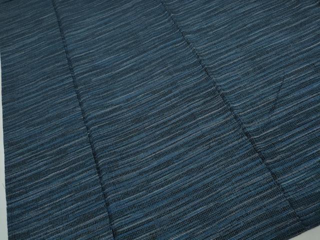 平和屋着物∴夏物 浴衣 横段文 綿麻 逸品 CAAY4649ng