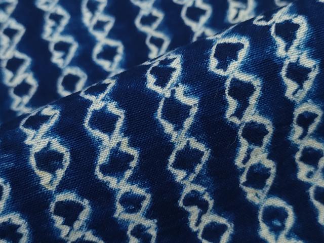 平和屋着物∴夏物 浴衣 有松鳴海絞り よろけ縞 綿 逸品 CAAY4650ng