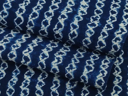 平和屋着物∴夏物 浴衣 有松鳴海絞り よろけ縞 綿 逸品 CAAY4650ng