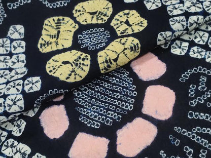 平和屋着物∴夏物　浴衣　有松鳴海絞り　菊文　綿　逸品　CAAY4654ng